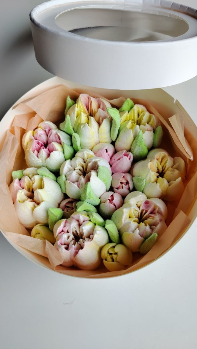 Зефирные тюльпаны, 16 см фото 3